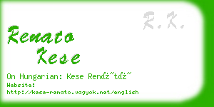 renato kese business card